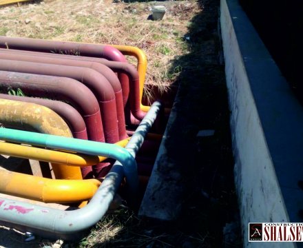 Boru kəmərlərinin keçdiyi yeraltı tuneldə drenaj sisteminin quraşdırılması
